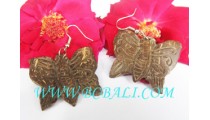 Earring Carving Butterfly Coco Hand Work